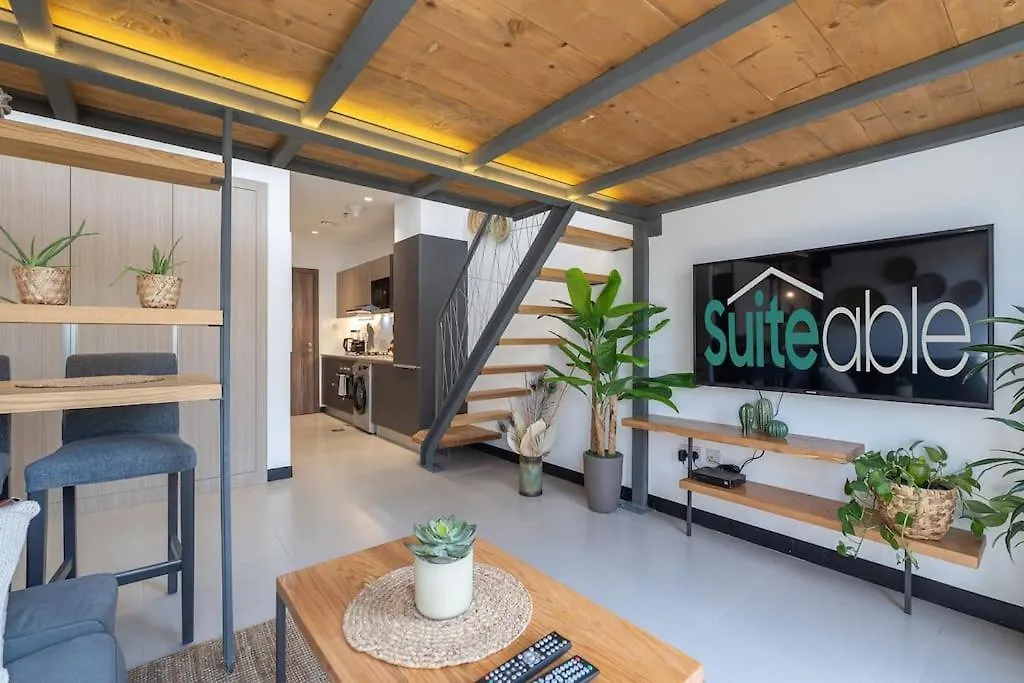 Tropical Loft With Working Station In Jvc Apartment Dubai