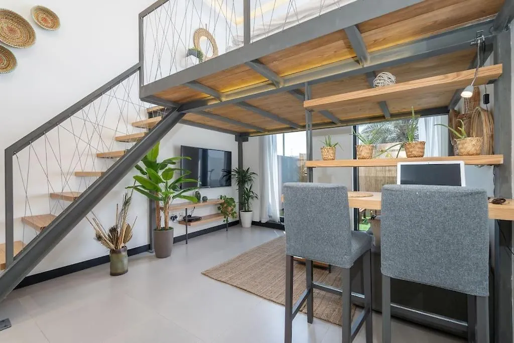 Tropical Loft With Working Station In Jvc Apartment Dubai United Arab Emirates